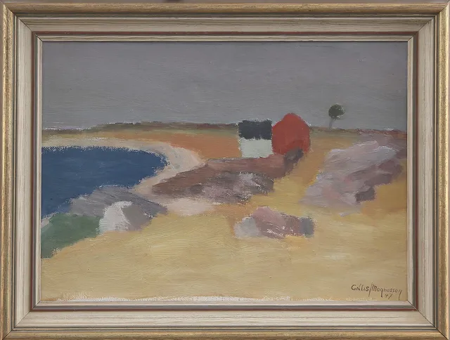GILLIS MAGNUSSON. OLJA på duk, signerad, 1900-tal.