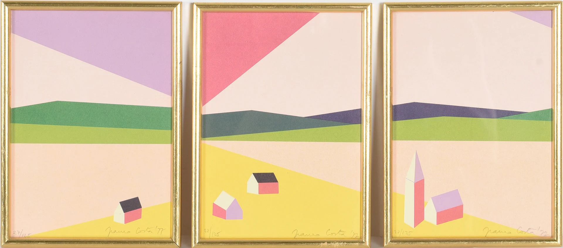 FRANCO COSTA. triptyk. — Other — Stockholms Auktionsverk Helsingborg