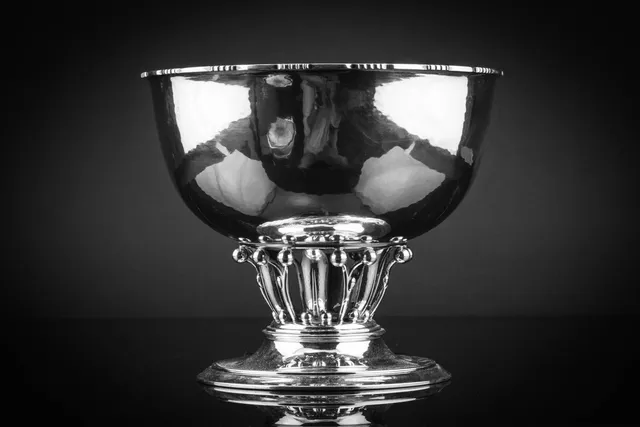 Georg Jensen. 'The Louvre Bowl', centrepiece in sterling silver