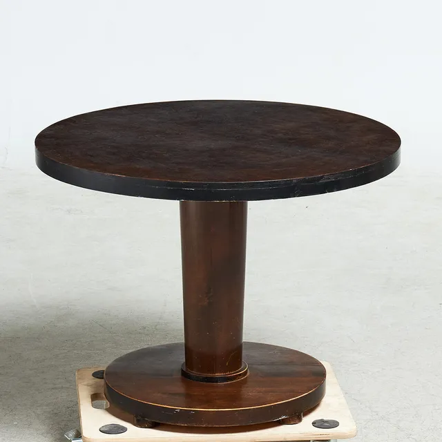 SALONGSBORD, ca 1920/30-tal, art deco, björk samt svärtade detaljer.