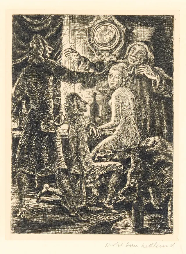 BERTIL BULL HEDLUND. "Drottning Gåsfot 8".