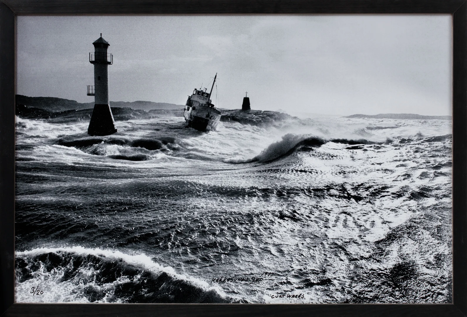 CURT WARÅS. "Kråkesunds gap", Fotografi, signerad och numrerad 3/20. — Photography — Göteborgs Auktionsverk