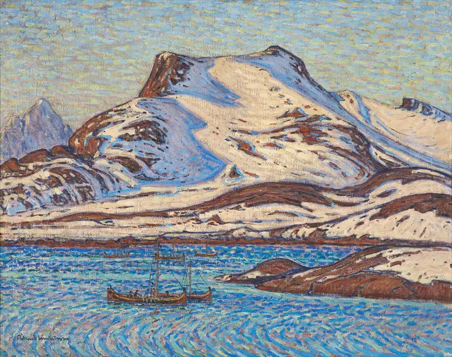 RIKARD LINDSTRÖM (1882-1943). Fjällandskap.