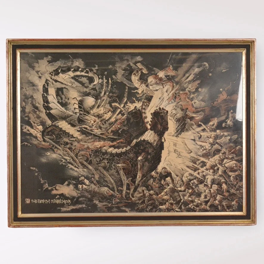 OSSIAN ELGSTRÖM. Blandteknik. — Paintings — Halmstads Auktionskammare
