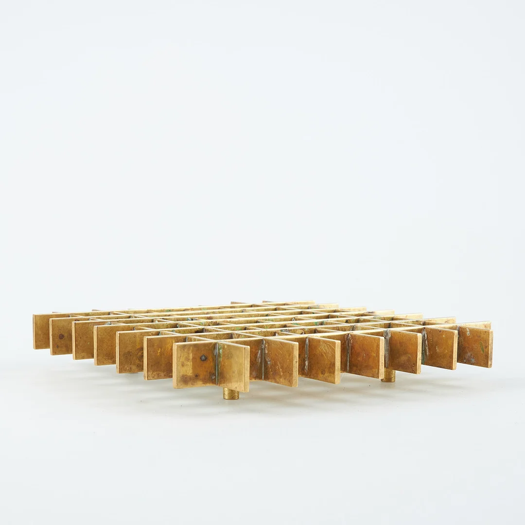 MAIJA HEIKINHEIMO. LJUSSTAKE, Valaistustyö Ky, för Artek, 1960-tal. — Silver plated — Stockholms Auktionsverk Helsinki