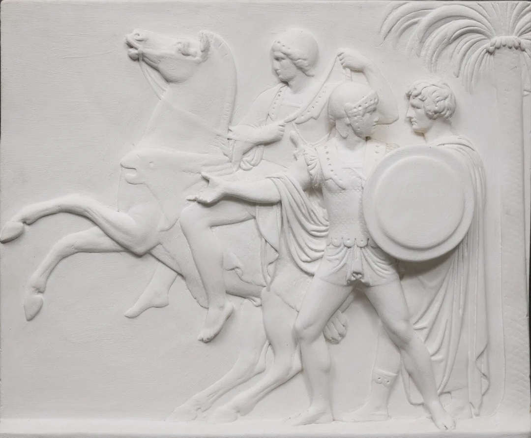 Gipsrelief efter Bertel Thorvaldsen — Paintings and sculptures/Sculptures — Lauritz