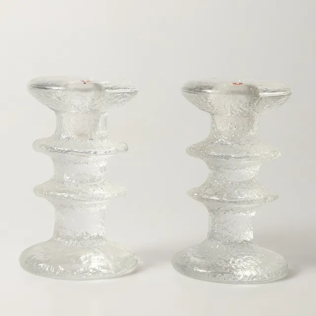 TIMO SARPANEVA. Iittala, ljusstakar, 2 stycken, modell Festivo.