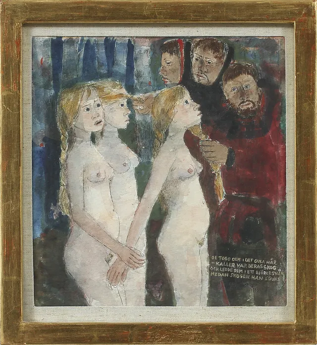 BIRGER LJUNGQUIST. Akvarell, signerad och daterad 1959.