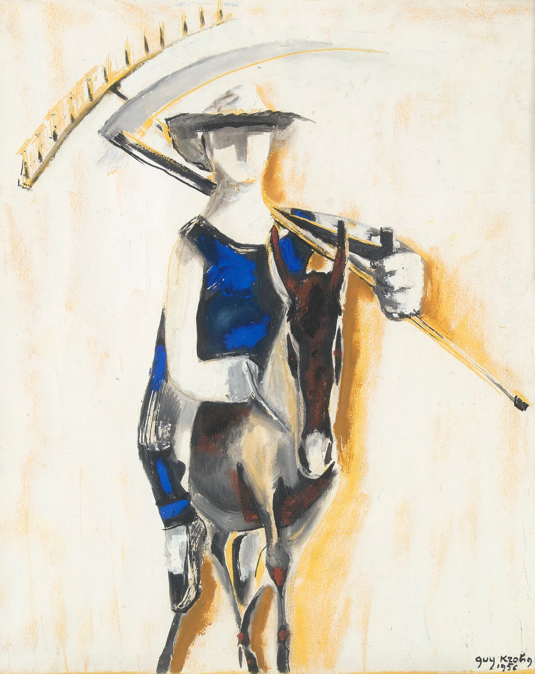 Krohg, Guy — "Eselrittet" 1956 — Kunst/Øvrig billedkunst — Blomqvist