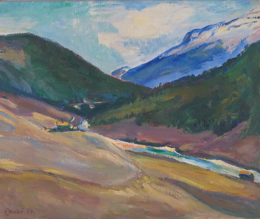 Holbø, Kristen — "Heidal" 1934 — Kunst/Maleri — Blomqvist