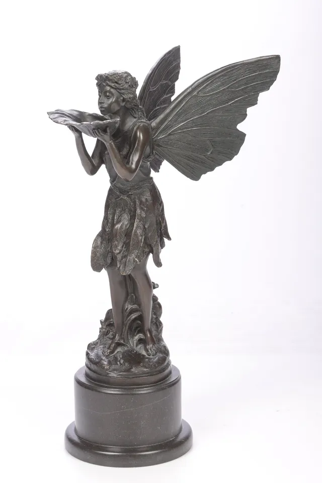 Art Nouveau style bronze figure in the shape of a Fairy, mid 20th century