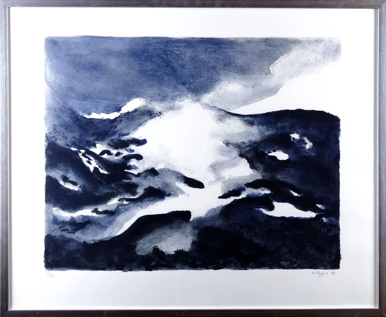 SIXTEN FAGER. Färglitografi,fjällmotiv, Signerad, numrerad. — Engravings & Prints — Norrlands Auktionsverk