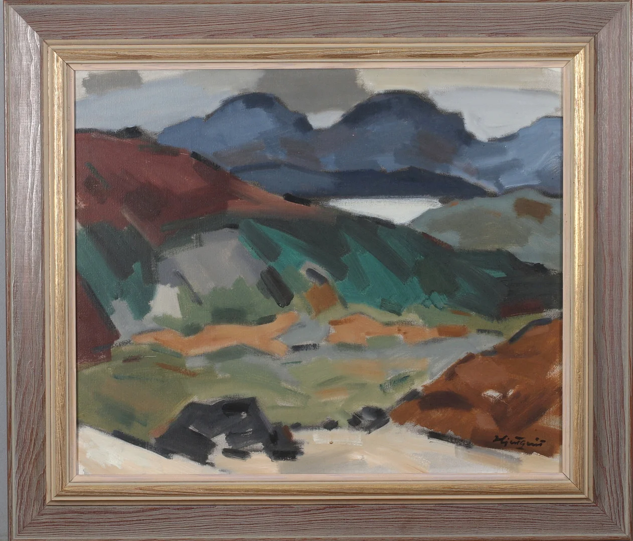 IVAR HJERTQVIST. "Mot Marsfjället", olja på duk, signerad. — Paintings — Stadsauktion Sundsvall