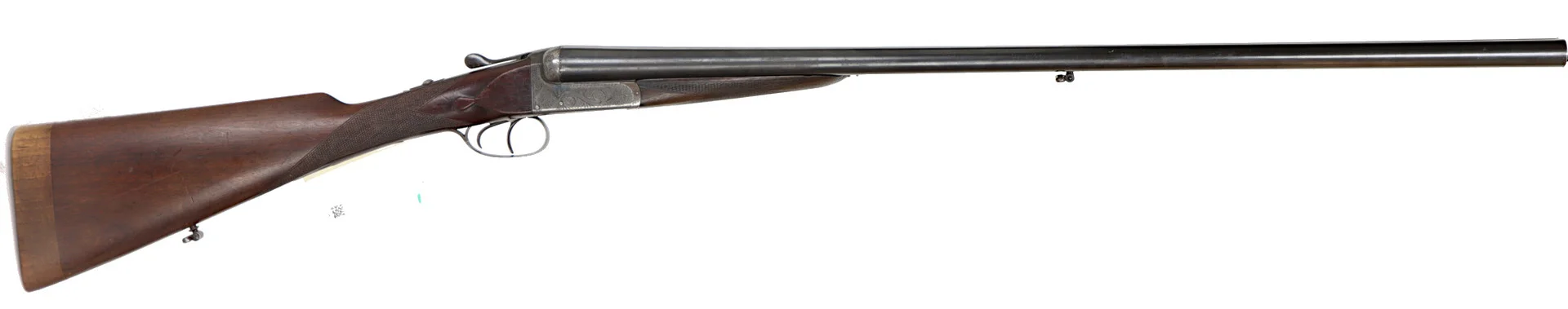 601. HAGELGEVÄR, Enkelskott, fabrikat John Wilkes, kaliber 12/65, tillv.nr 8326. — Shotguns — Walter Borg