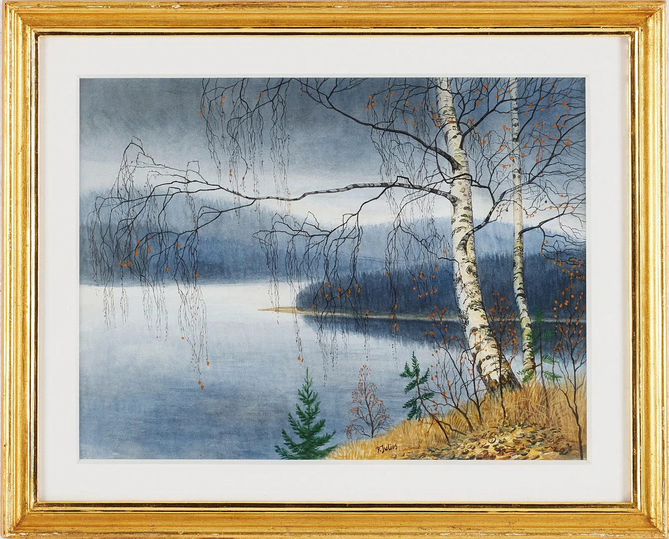 PER JULIUS. "Disig höstdag". — Paintings — Stockholms Auktionsverk Magasin 5
