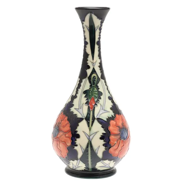 A MOORCROFT VASE - POPPY.
