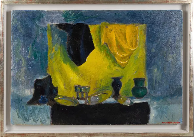 MAC HAMILTON (FÖDD 1952). Stilleben, olja på duk.