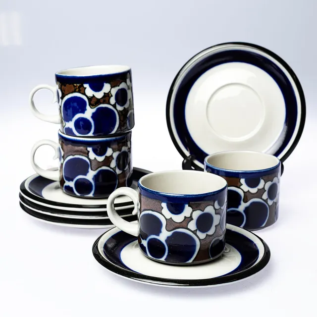 ANJA JAATINEN-WINQVIST. Kaffegods, 4 par, "Saara", Arabia, Finland.