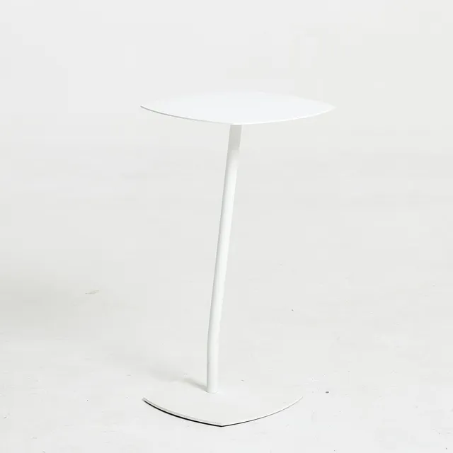 ANYA SEBTON. Sidobord, "Add", vitlackerad metall, Lammhults, samtida.