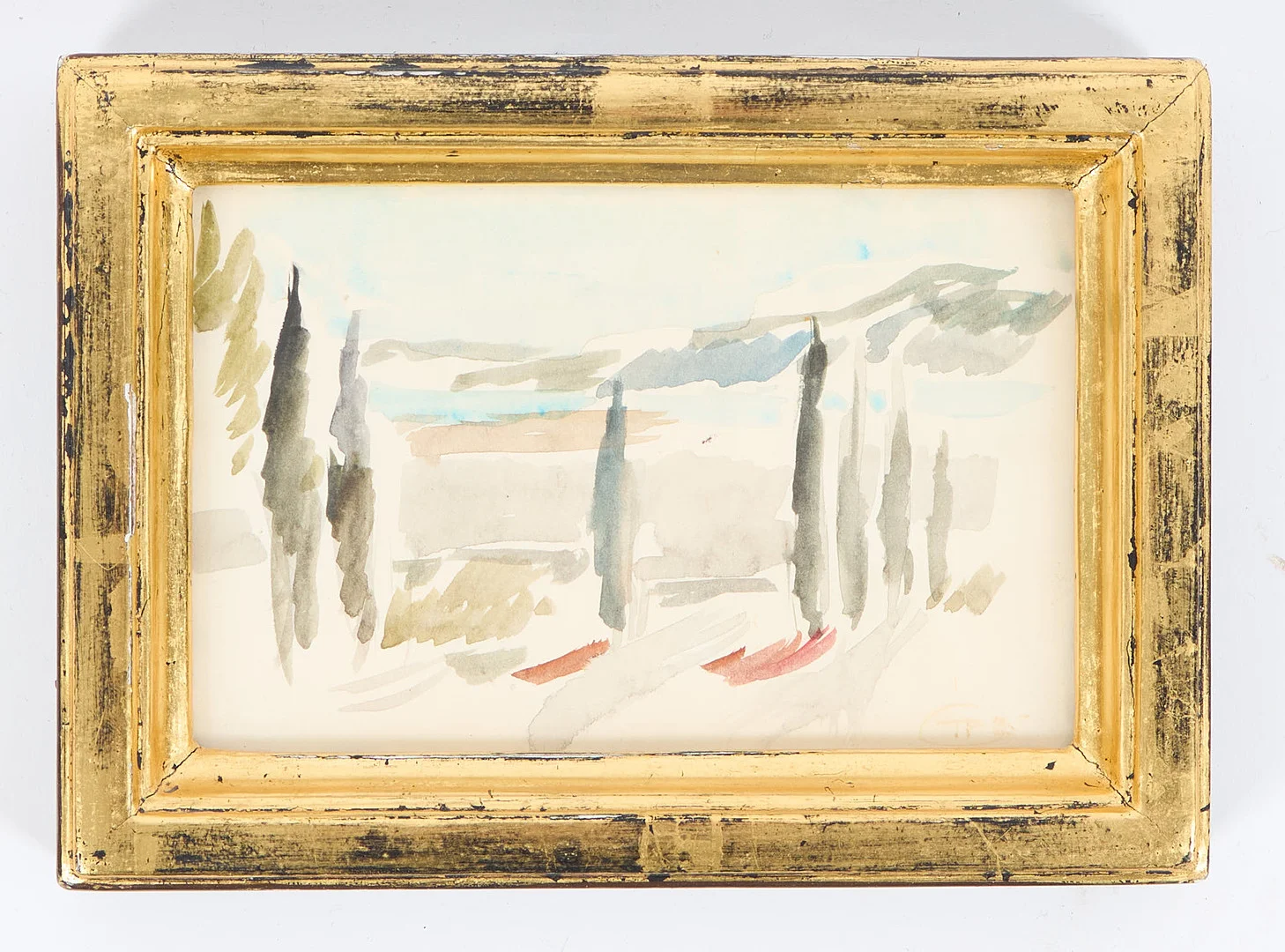 TUULIKKI PIETILÄ. Landskap från Italien, signerad samt daterad, akvarell. — Paintings — Stockholms Auktionsverk Helsinki
