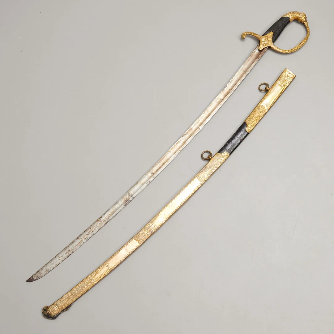 SABEL, för svensk dragonofficer, omkring 1820. — Edged weapons — Crafoord Auktioner Stockholm