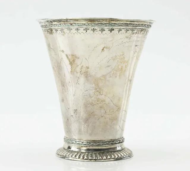 CHRISTOFFER BAUMAN. bägare, silver, Hudiksvall, 1761.