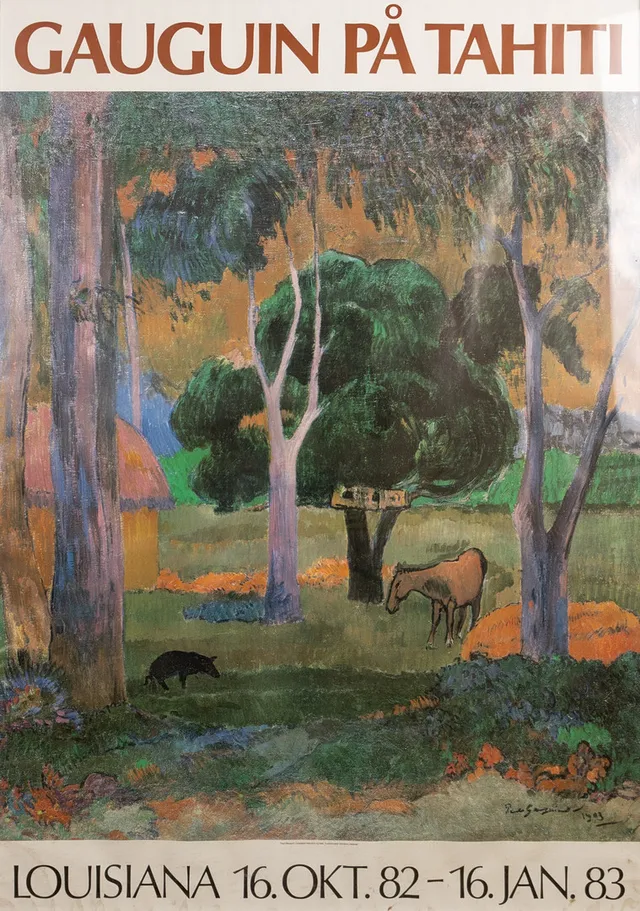 PAUL GAUGUIN. utställningsaffisch.