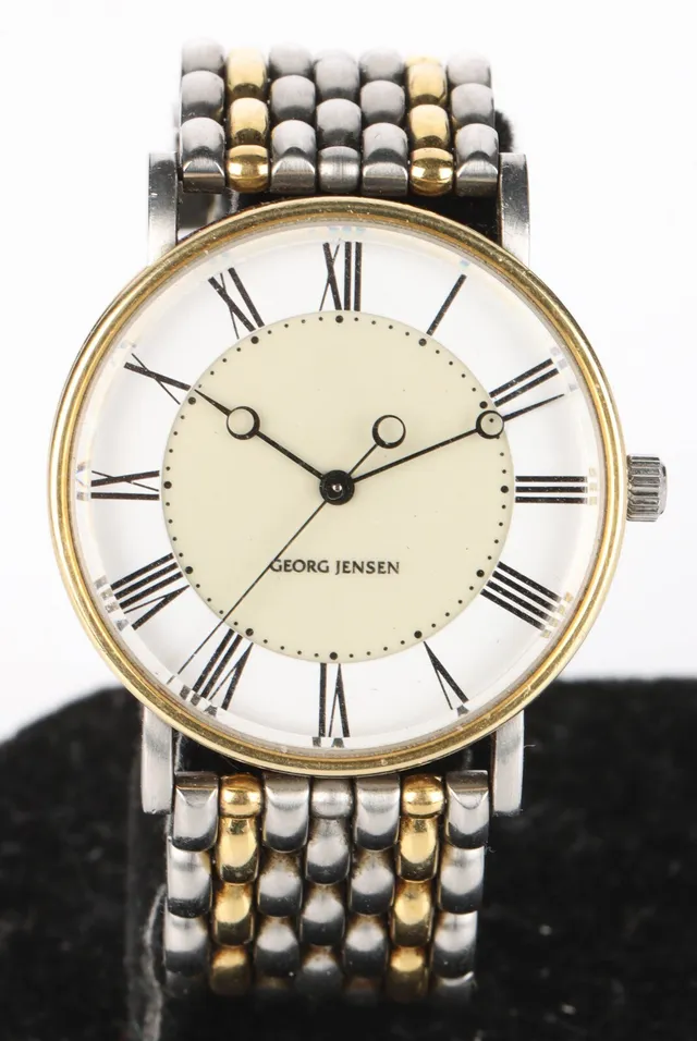 Bo Bonfils for Georg Jensen. Men's wristwatch, dess. No. 365