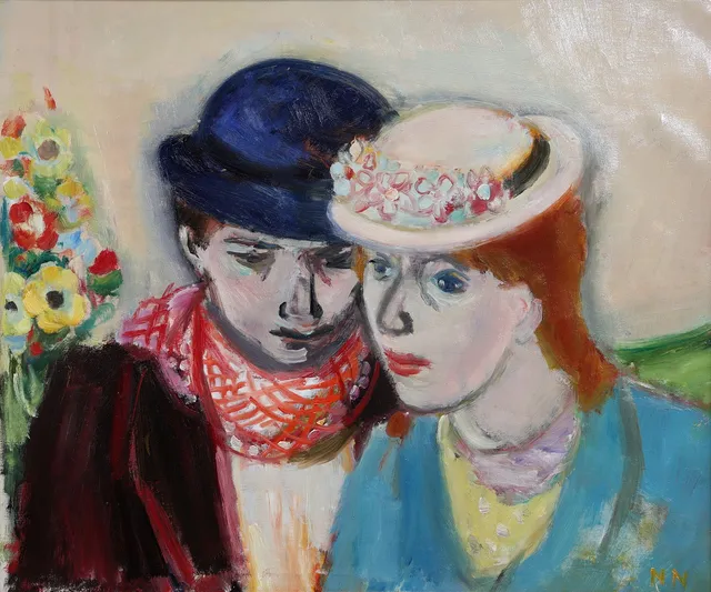 NILS NILSSON. (1901-1949) Olja på duk, signerad.