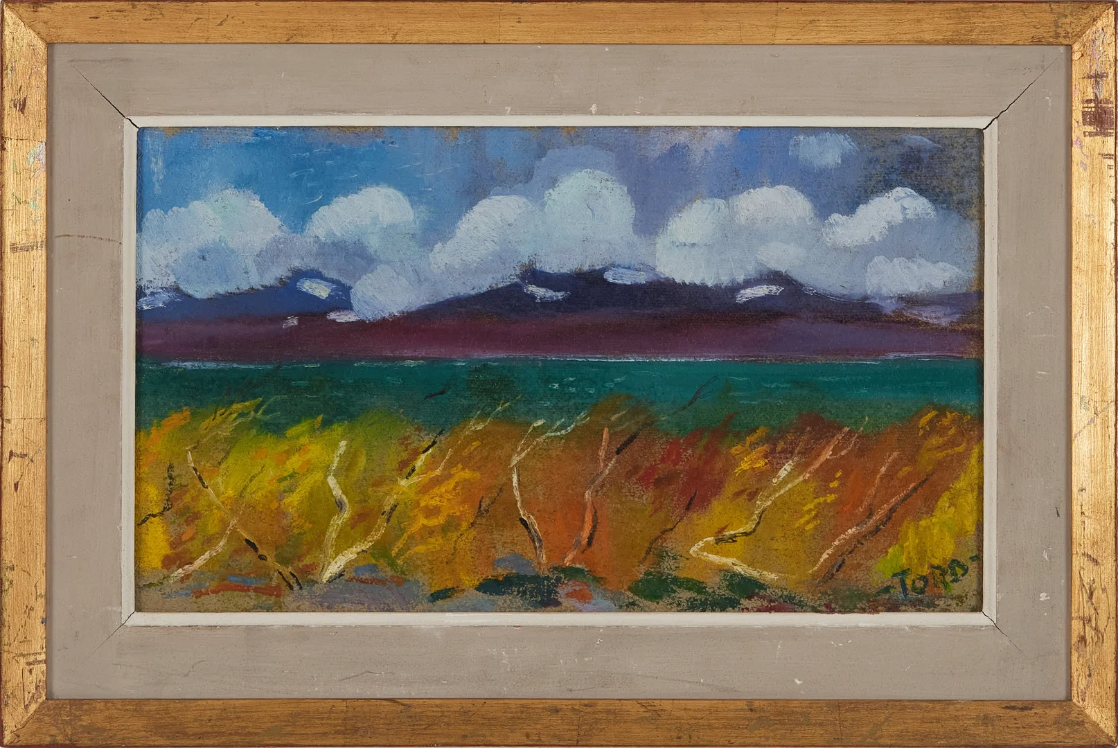 TORD LEANDER ENGSTRÖM. (1914-1984) Lappländskt höstlandskap, signerad, olja på duk. — Paintings — Stockholms Auktionsverk Magasin 5