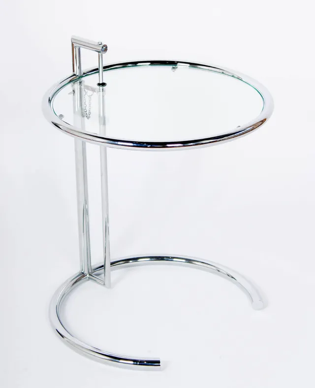 Eileen Gray. Height-adjustable side table Model E1027