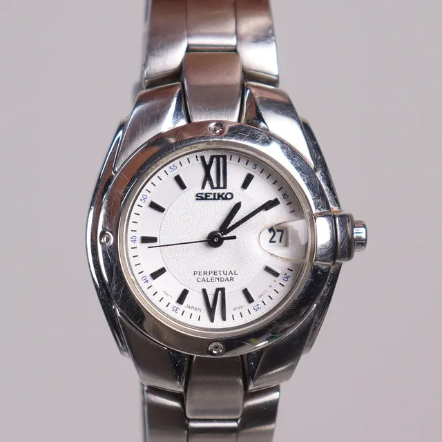 ARMBANDSUR, SEIKO, Perpetual Calendar, damklocka.
