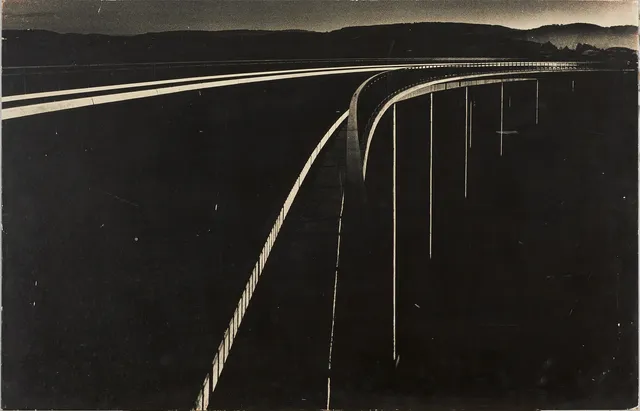 LENNART OLSON (1925-2010). "Tjörnbron" Offset,Signerad Lennart Olson samt daterad 1962 á tergo.