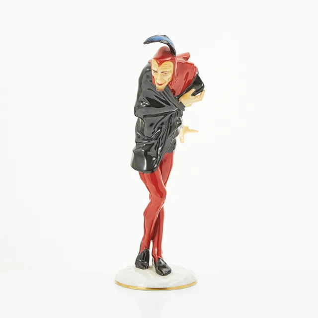 KARL TUTTER. Figurin, Mefistofeles, porslin, Hutschenreuter, Selb Bavaria.