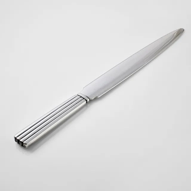 SIGVARD BERNADOTTE. Brevkniv, sterling silver, Georg Jensen, Danmark efter 1945. Svenska importstämplar.