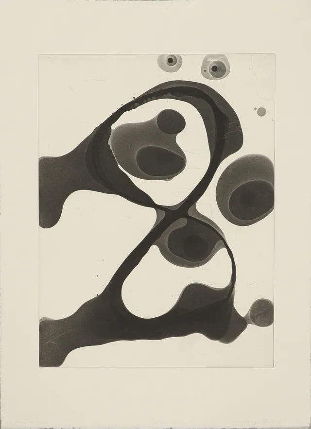 ANDREAS ERIKSSON. Komposition, etsning, oramat blad.