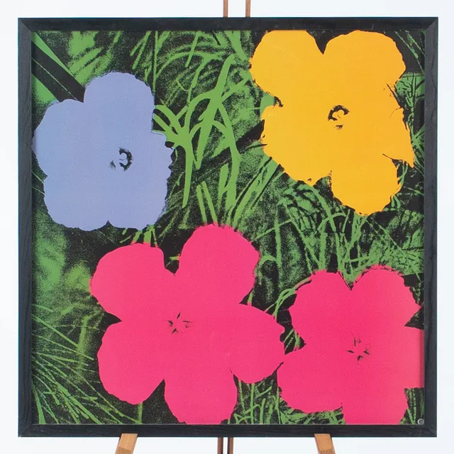 ANDY WARHOL. EFTER. "Flowers", offsettryck, teNeues, Tyskland, 1993.