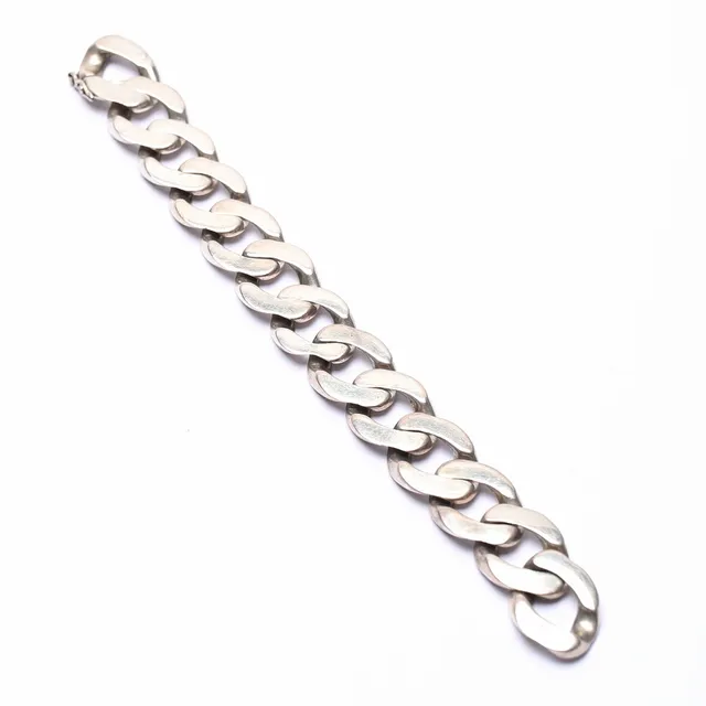 ARMBAND, silver, pansarlänk, vikt ca 92 gram.