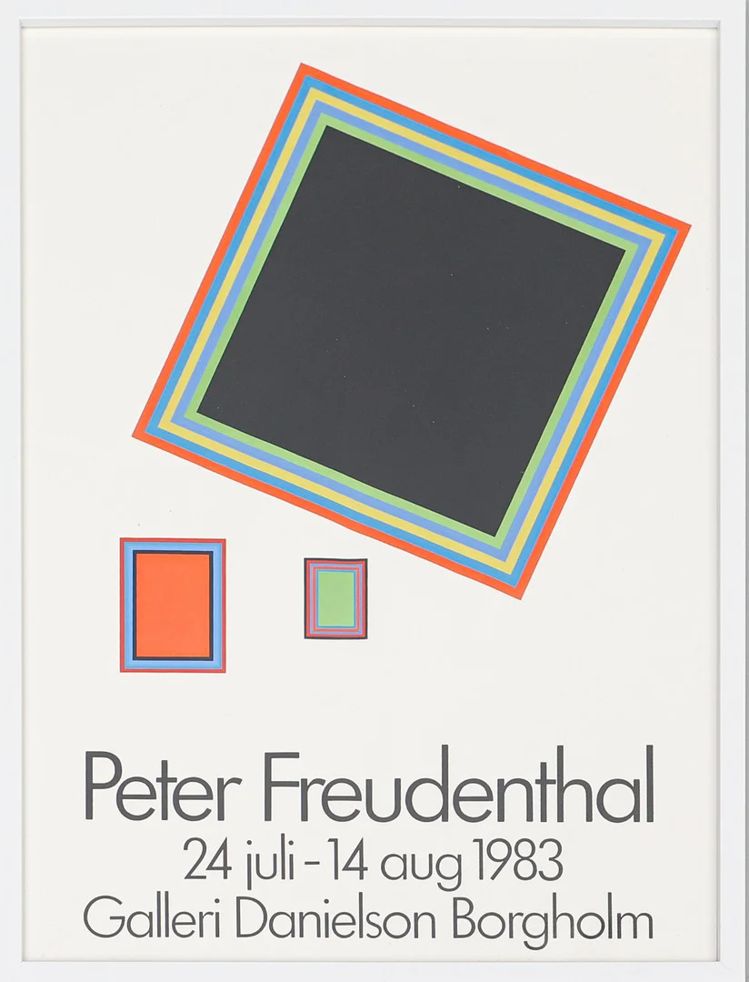 PETER FREUDENTHAL. EFTER. utställningsaffisch, Galleri Danielson Borgholm. — Engravings & Prints — Södermanlands Auktionsverk