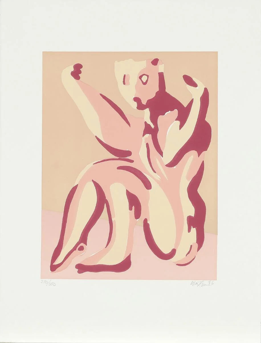 Untitled. Signed Wiig Hansen 86, 270/350. Lithograph in colours. Sheet size 50×38 cm. Unframed. — Modern Prints/Modern art — Bruun Rasmussen