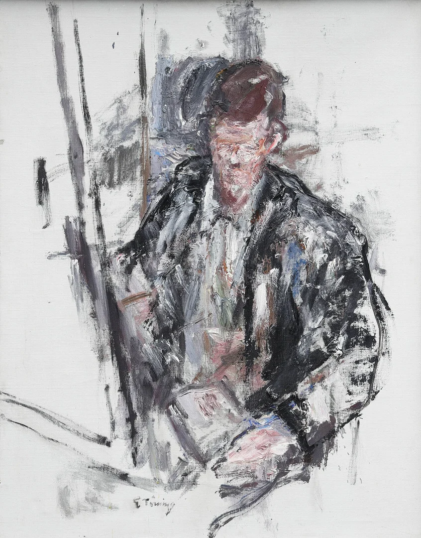 ERIK TÖRNING. olja på duk, läsande man, 107 x 84 cm, signerad E Törning. — Paintings — Auktionsmagasinet Vänersborg