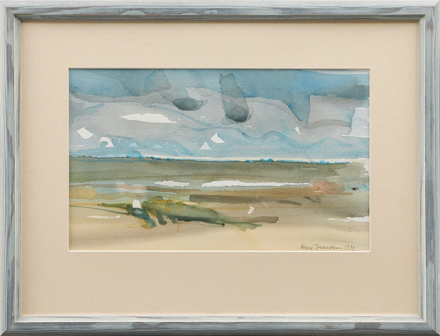 ARNE ISACSSON. Landskap, akvarell, signerad och daterad 1993. — Paintings — Göteborgs Auktionsverk