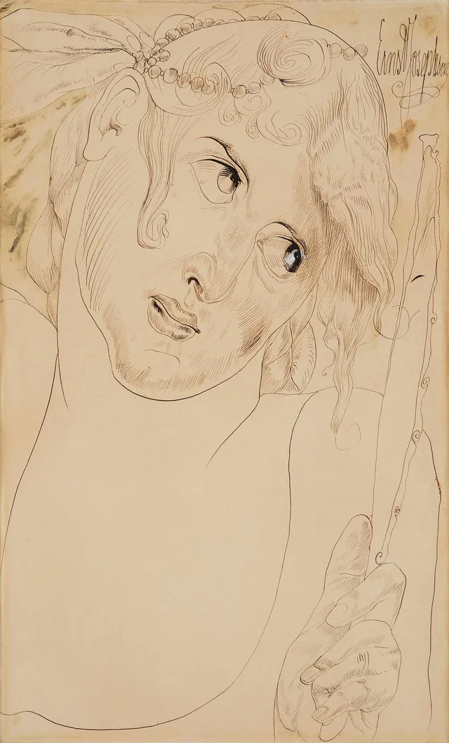 Ernst Josephson, Kvinna med spegel.