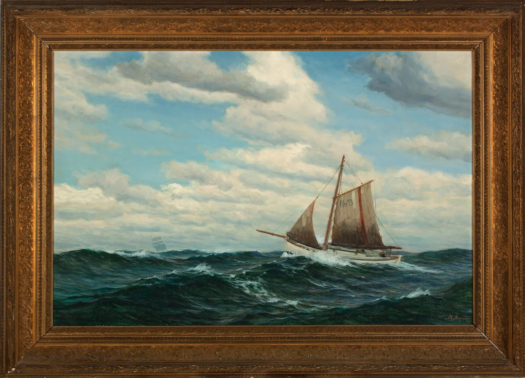 Aagaard, Martin — Losbåten — Kunst/Maleri — Blomqvist