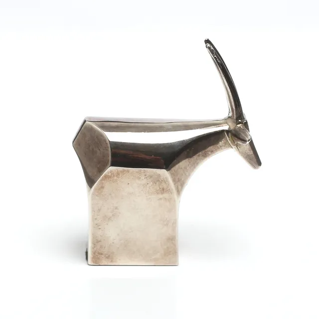GUNNAR CYREN. FIGURIN, gasell, metall, Gunnar Cyrén, Dansk Design, Japan.