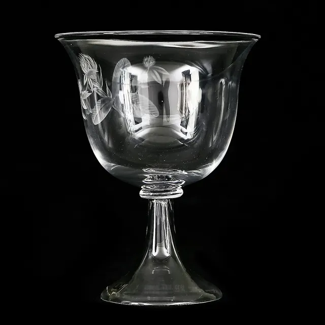 LISA BAUER. Pokal, glas, Limited edition, Kosta, signerad, 1979.