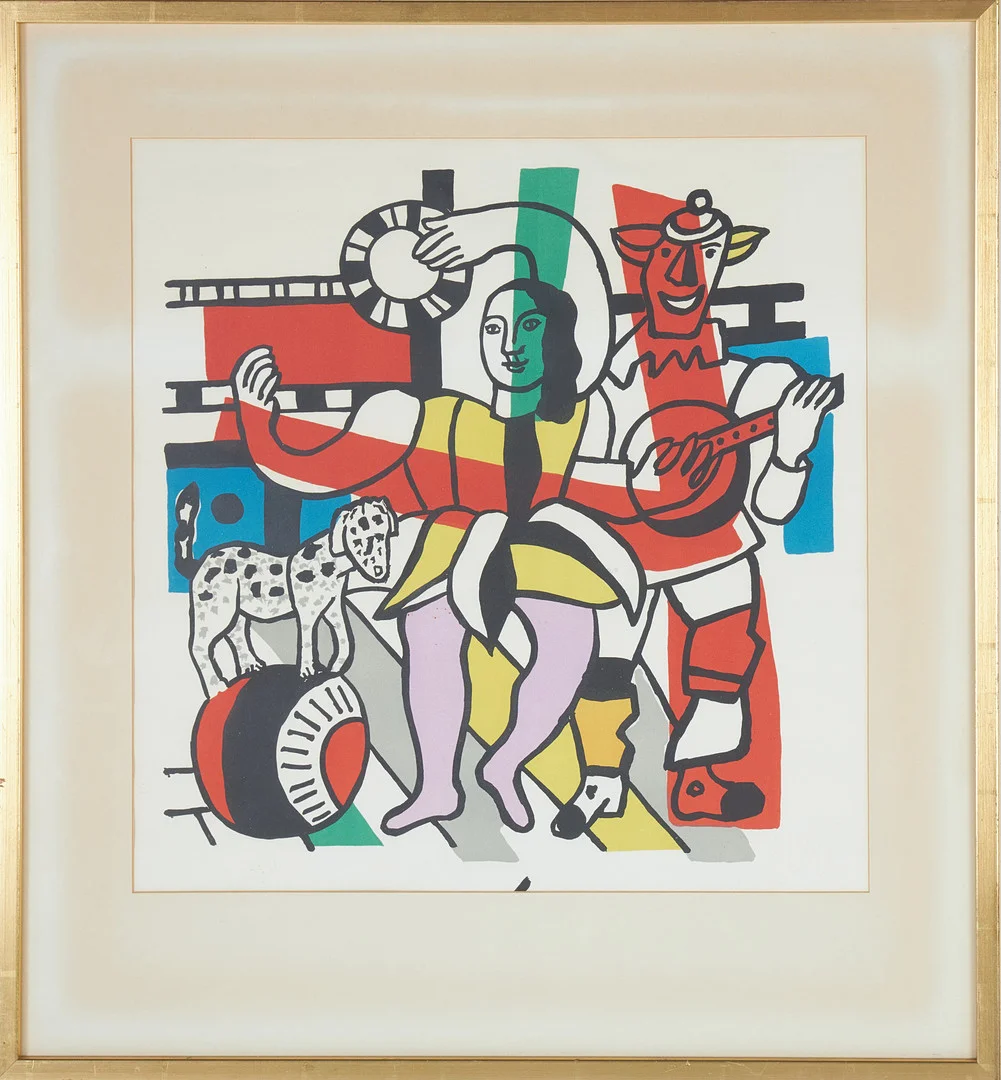 FERNAND LÉGER (FRANKRIKE, 1881-1955). EFTER. "La Parade", litografisk affisch, signerad och numrerad 150/250. — Engravings & Prints — Stockholms Auktionsverk Sickla