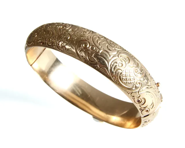 Bernhard Hertz. Bangle of 14 kt. gold.