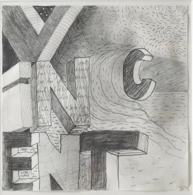 ÅKE PALLARP. "Van Gogh", blyerts, signerad ÅP.