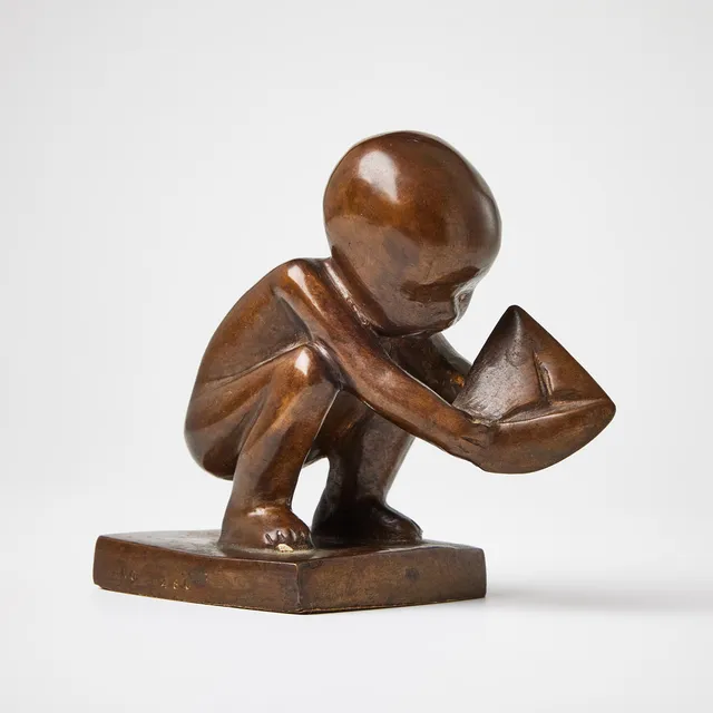 LISA LARSON. “Storseglaren”, bronze sculpture, designed in 1978.